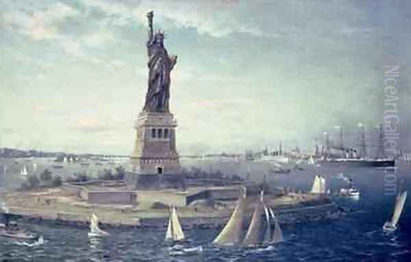 Liberty Island, New York Harbour, 1883 - view 1