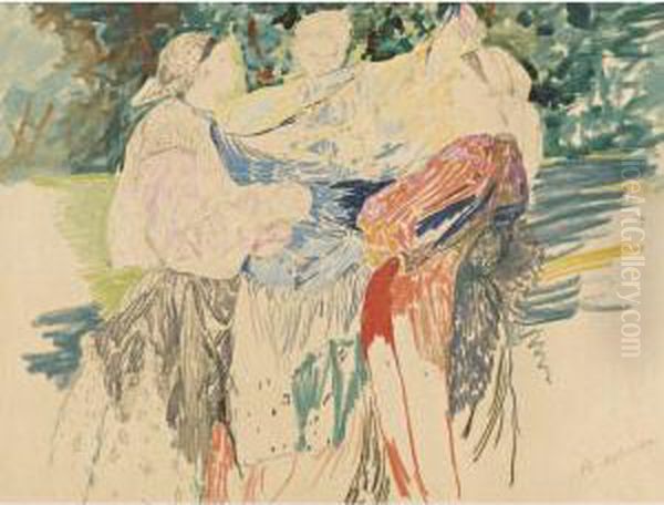 Three Peasant Women by Philippe Andreevitch Maliavine