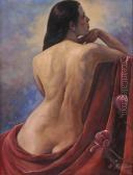 Nudo Femminile Di Spalle - view 1