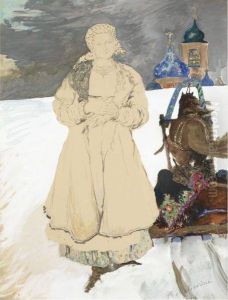 Russian Peasant Woman by Philippe Andreevitch Maliavine