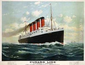 Advertisement for the Cunard Line, c.1908 by Fred Pansing