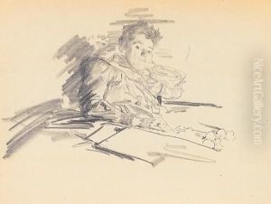 Preliminary Portrait Sketches And Threeself-portraits Preliminary Portrait Sketches And Threeself-portraits