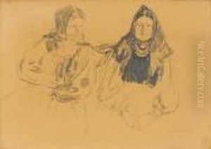 Deux Paysannes Russes by Philippe Andreevitch Maliavine