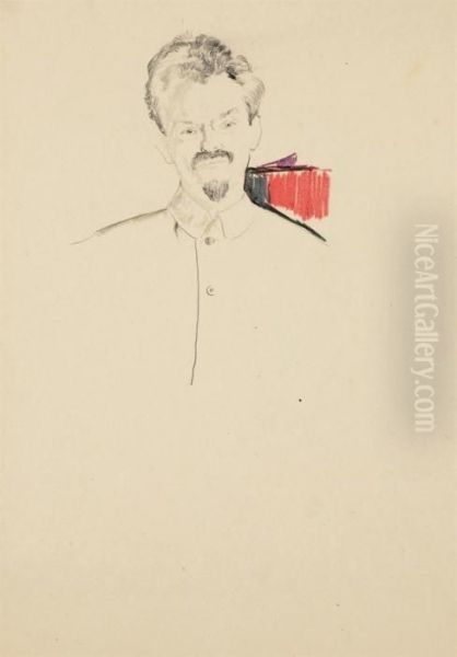 Portrait Of Leon Trotsky In Uniform - view 1