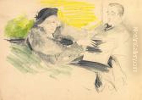 Woman In Hat And Coat With Man - view 1