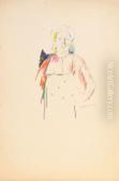 Head And Torso Of Woman In Russian Dress - view 1
