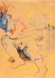Woman And Sleeping Man by Philippe Andreevitch Maliavine