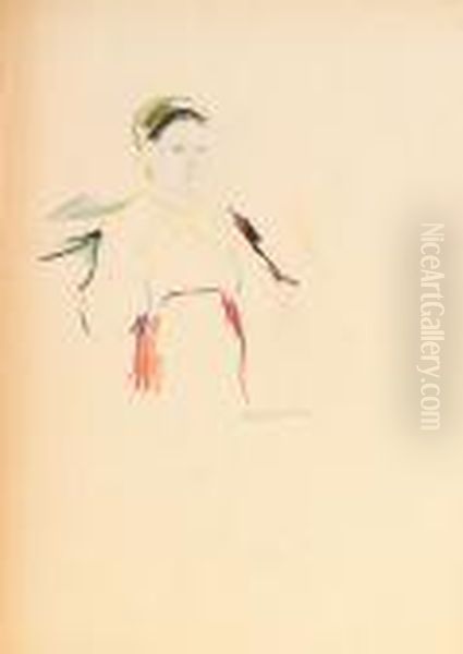 Head And Torso Of Woman In Kerchief - view 1