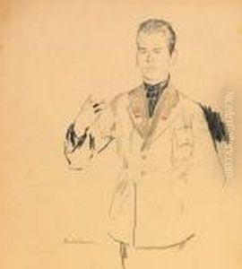 Portrait Of A Standing Bolshevik
