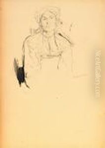 Head And Torso Of Woman In Kerchief Head And Torso Of Woman In Kerchief