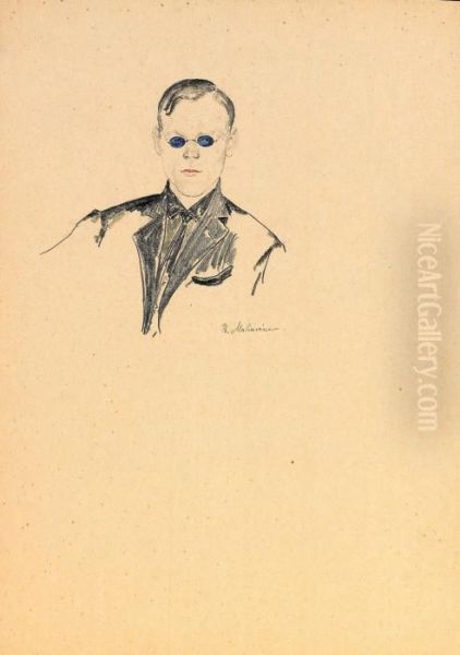 Head And Shoulders Of Man In Dark Glasses - view 1
