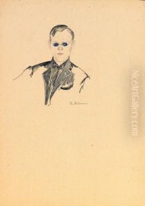 Head And Shoulders Of Man In Dark Glasses
