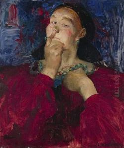 Wealthy Peasant Woman by Philippe Andreevitch Maliavine