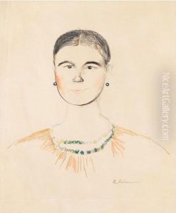 Young Peasant Woman. by Philippe Andreevitch Maliavine