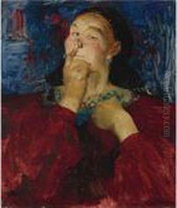 Portrait Of A Peasant Woman by Philippe Andreevitch Maliavine