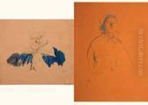 Ensemble De Deux Dessins : by Philippe Andreevitch Maliavine
