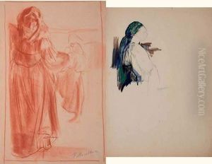 Ensemble De Deux Dessins : Ensemble De Deux Dessins :
