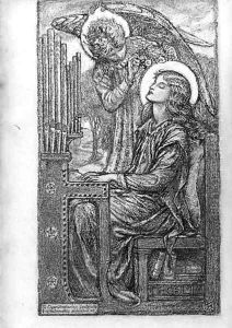 St.Cecilia playing the organ by Karl Parsons
