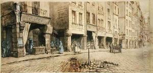 A Street by Adolphe Martial Potemont