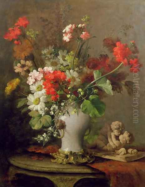 Summer Flowers in a Vase by Eugene Petit