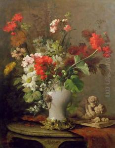 Summer Flowers in a Vase by Eugene Petit