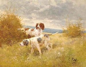 Pointers on the scent by Eugene Petit