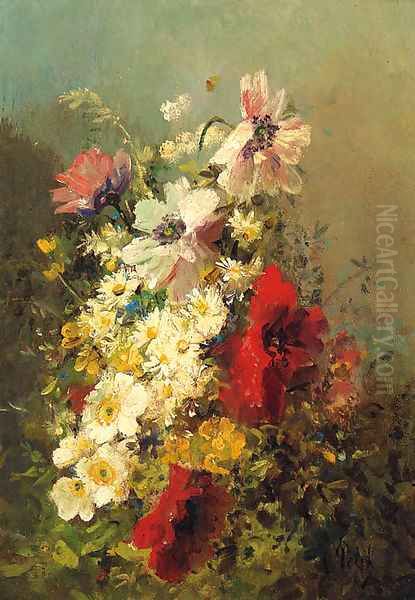 Daisies, Poppies And Wild Roses - view 1
