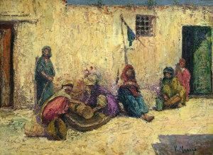 North African Street Scene by Vincent Manago