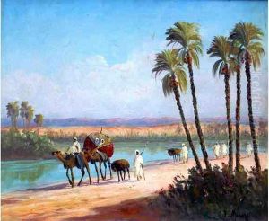 La Caravane Pres De L'oasis