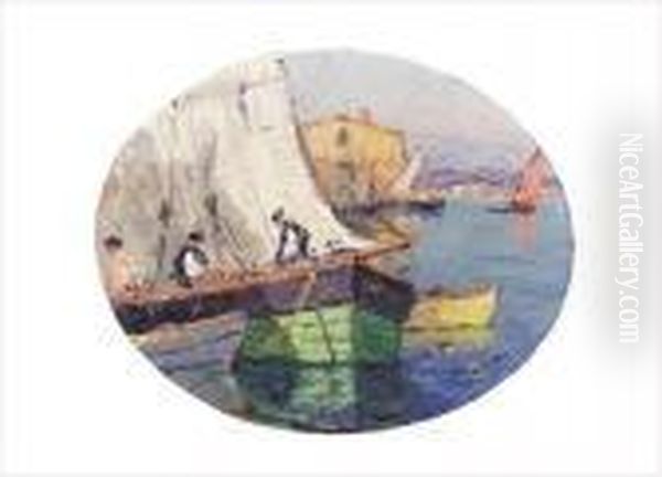 Pecheurs Sur Les Barques - view 1