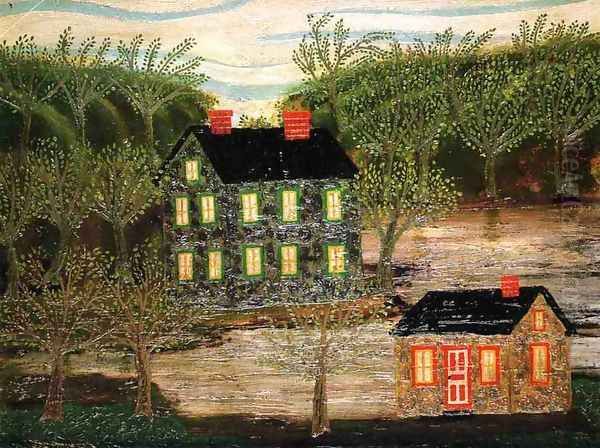 Houses by a Stream, Lambertville - view 1