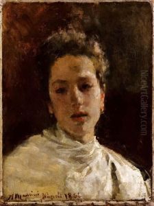 Testa Di Donna by Antonio Mancini