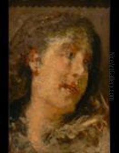 Testa Di Fanciulla by Antonio Mancini
