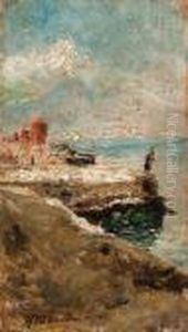La Marina Del Carmine by Antonio Mancini