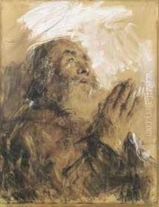 Santo In Preghiera by Antonio Mancini