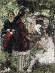 In Giardino by Antonio Mancini