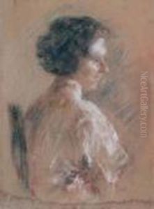 Profilo Di Donna by Antonio Mancini