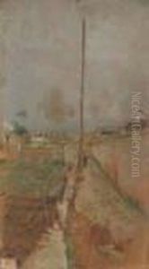 Il Palo Del Telegrafo by Antonio Mancini