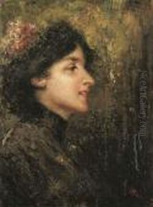 Giovane Signora Di Profilo Giovane Signora Di Profilo