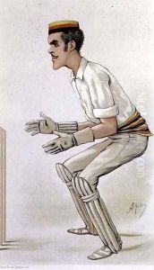 Cartoon of the Hon. Alfred Lyttelton, 1884 by Carlo ('Ape') Pellegrini