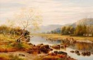 On The Conwy Below Betws-y-coed, Evening