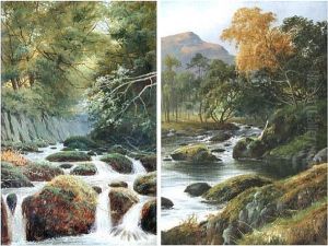 A River Landscape, Together With Another Similar, A Pair A River Landscape, Together With Another Similar, A Pair