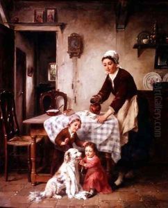 The Baby of the Family, 1878 by Charles Petit