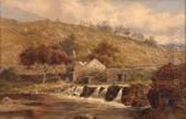 The Old Mill At Bedgaleat, North Wales - view 1