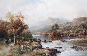 Fishing In A River Valley