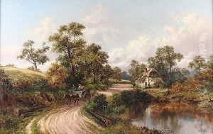 Market Day, A Scene On The Road To ... by William Henry Mander