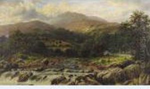 In The Lledr Valley, Nr.bettws-y-coed, N.w by William Henry Mander