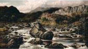 In The Valley Of The Lledr, North Wales by William Henry Mander