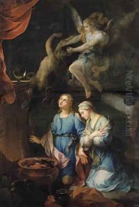 The Marriage of Tobias and Sarah. The First Night, 1733 by Pierre Parrocel