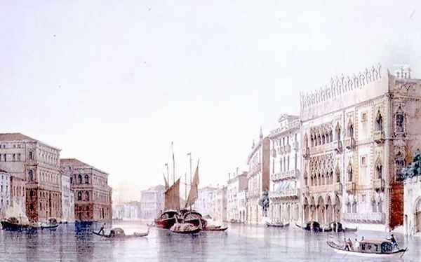 The Grand Canal and the Ca dOro, Venice, engraved by Lefevre - view 1